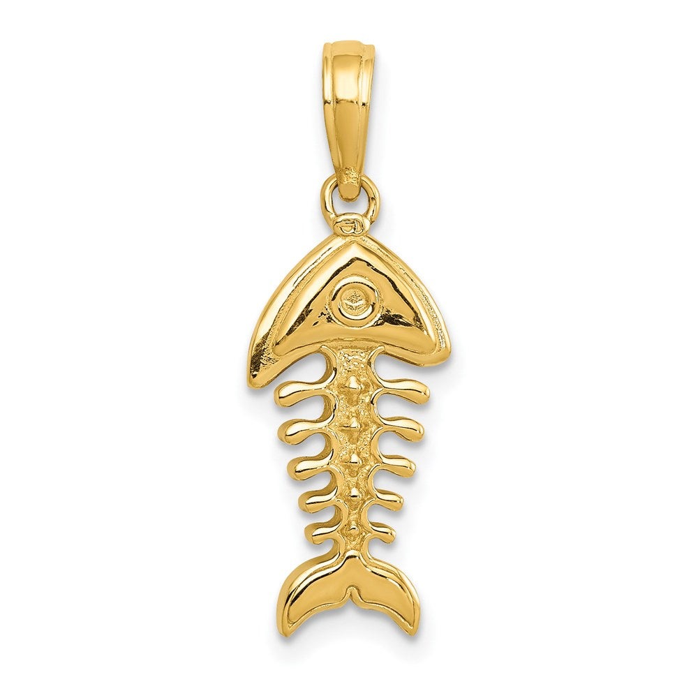 Gold Polished Fish Pendants