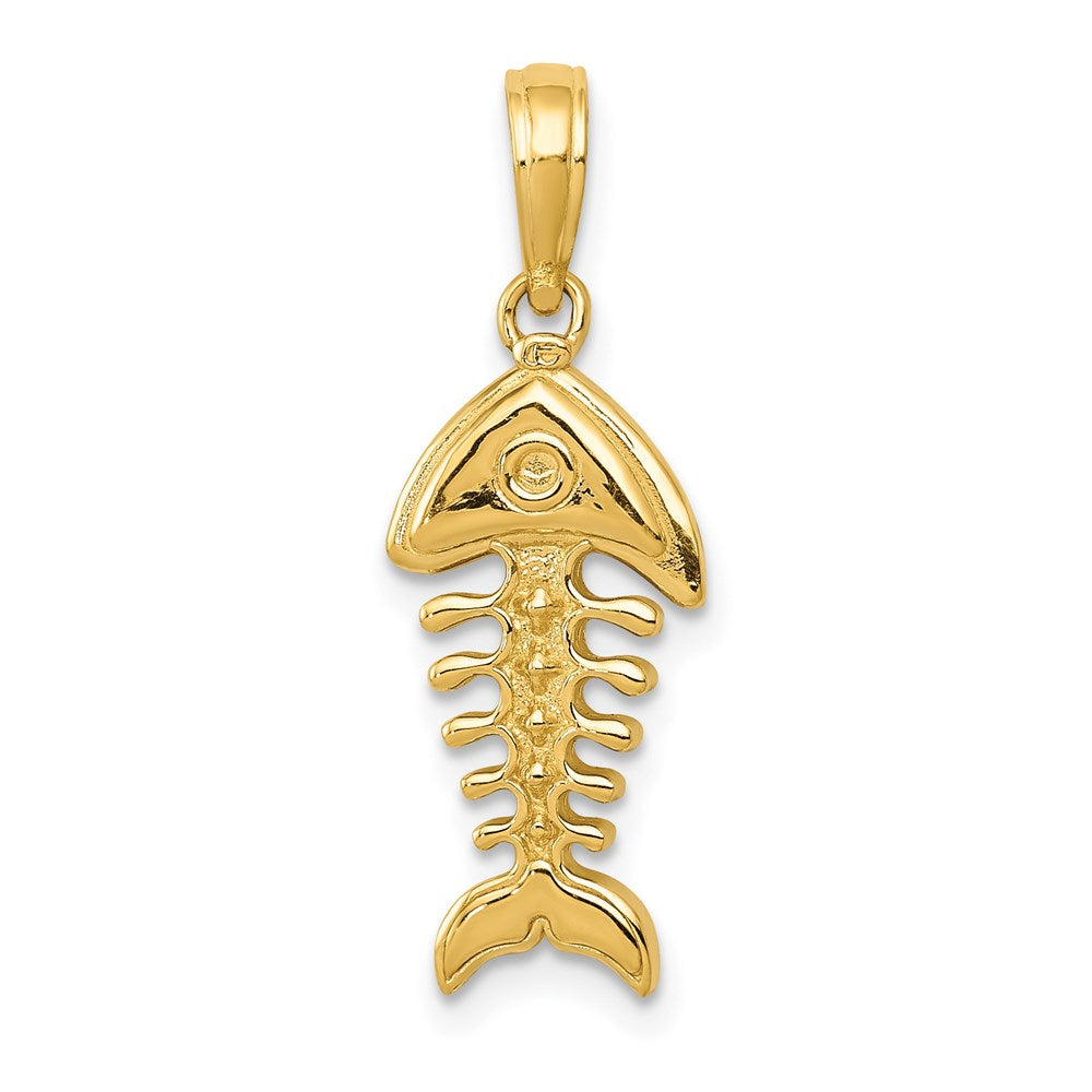 Gold Polished Fish Pendants