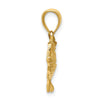 Gold Polished Fish Pendants