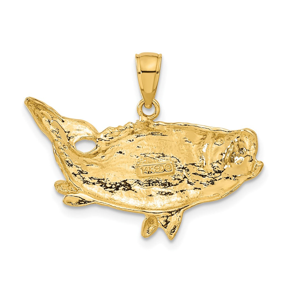 Gold Polished Fish Pendants