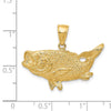Gold Polished Fish Pendants