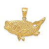 Gold Polished Fish Pendants