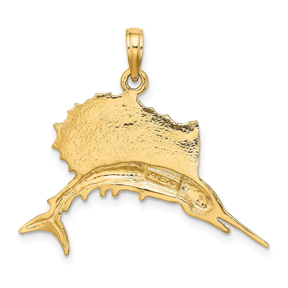 Gold Polished Fish Pendants