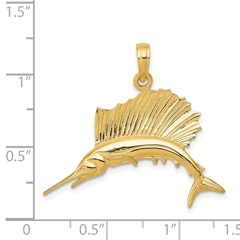 Gold Polished Fish Pendants