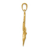 Gold Polished Fish Pendants