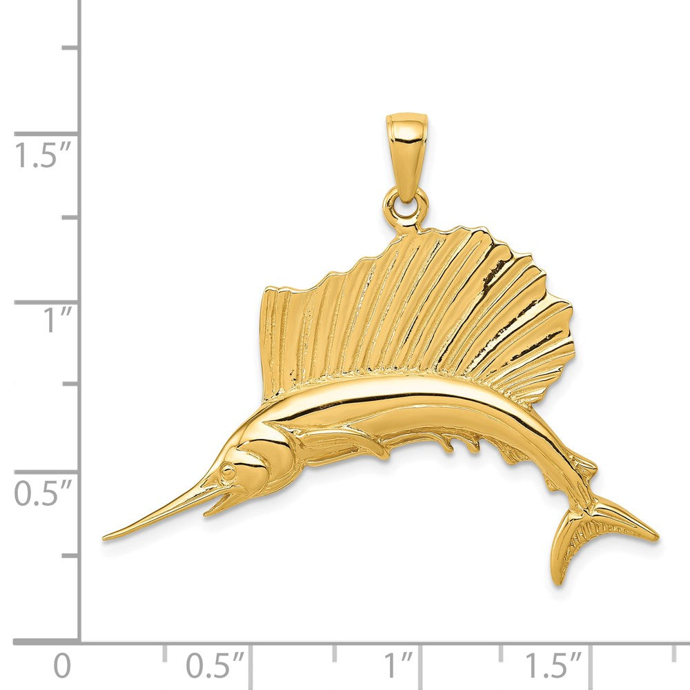 Gold Polished Fish Pendants