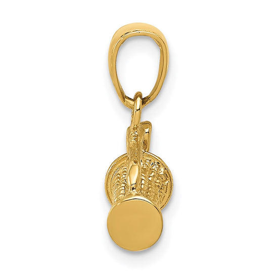 Gold Polished Golf Pendants