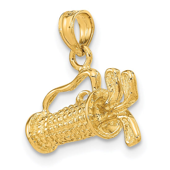 Gold Polished Golf Pendants