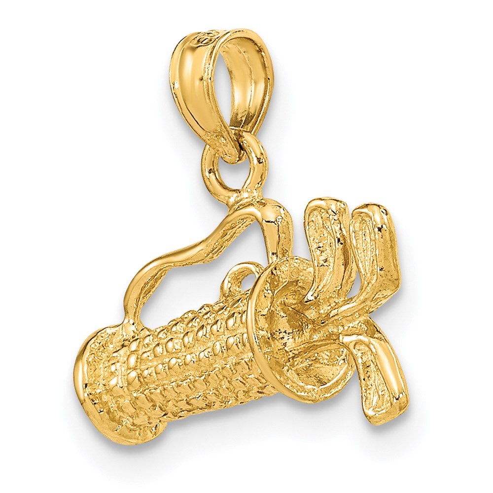 Gold Polished Golf Pendants