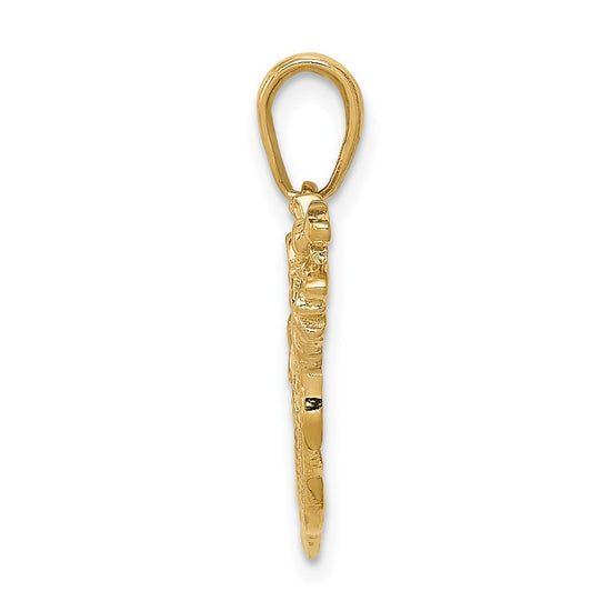 Gold Polished Golf Pendants