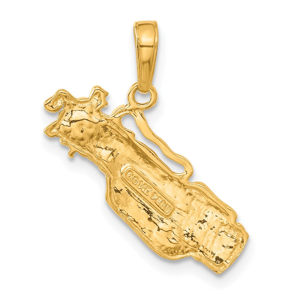 Gold Polished Golf Pendants