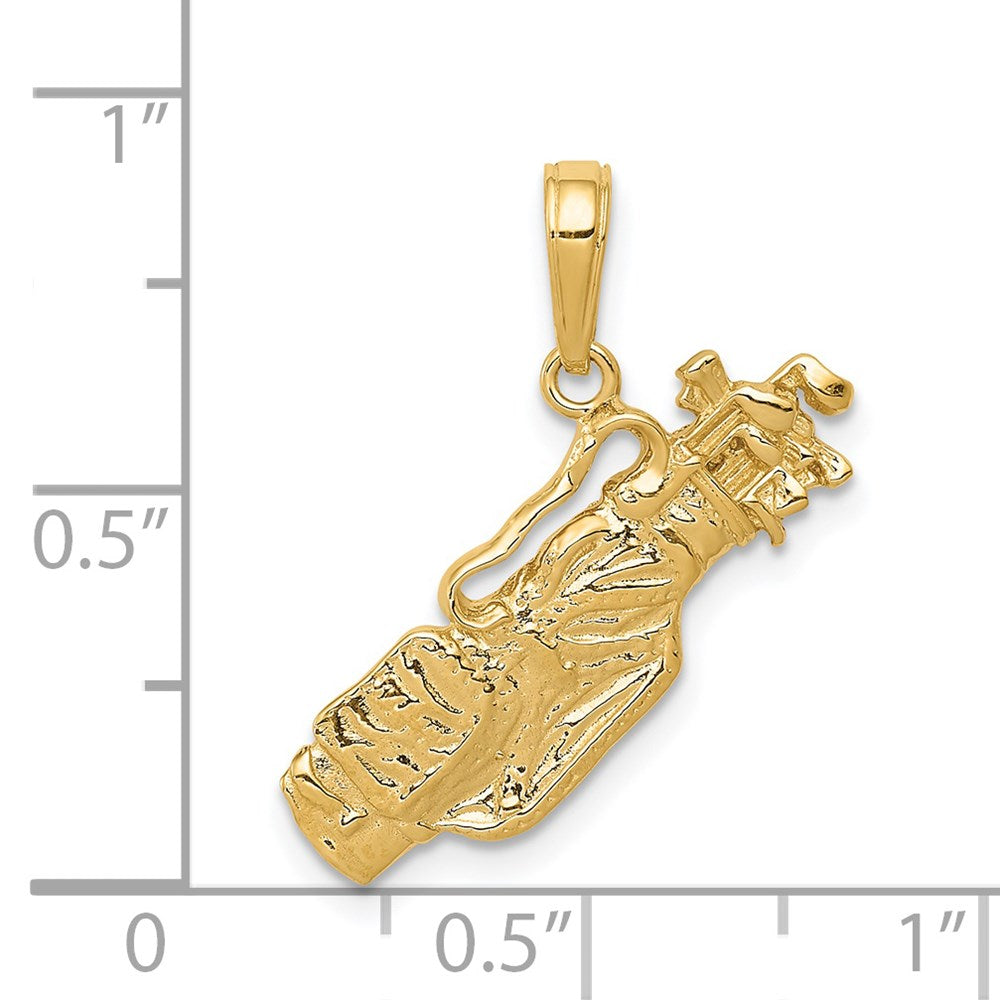 Gold Polished Golf Pendants