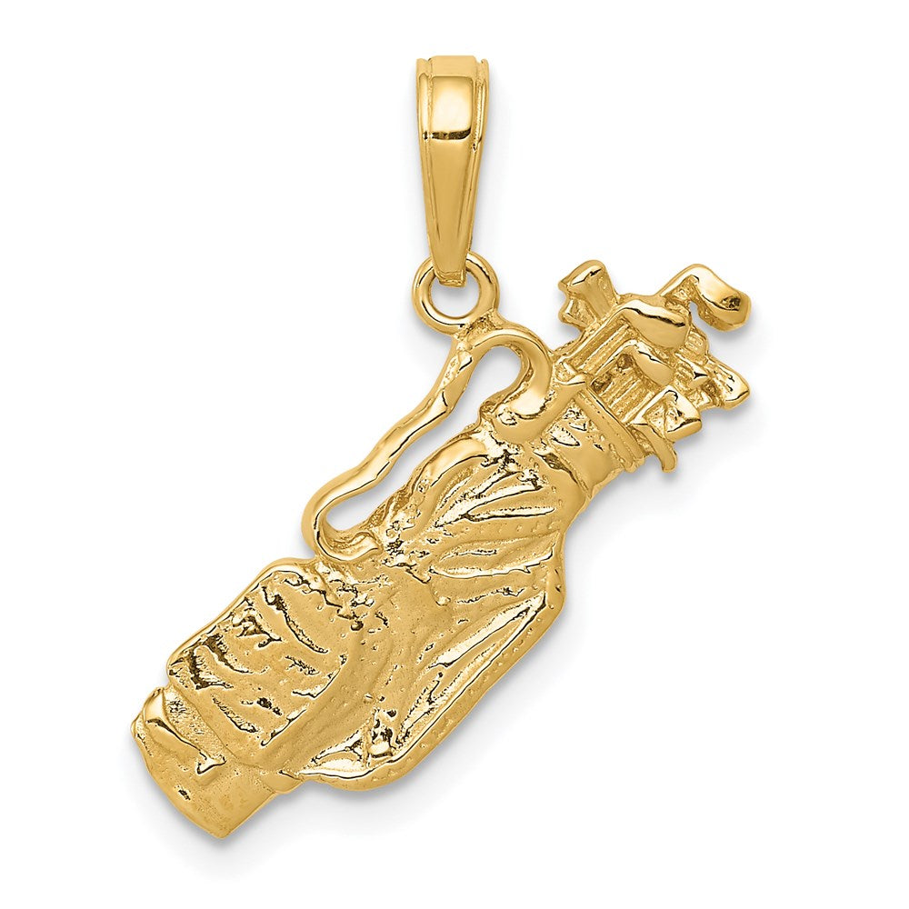 Gold Polished Golf Pendants