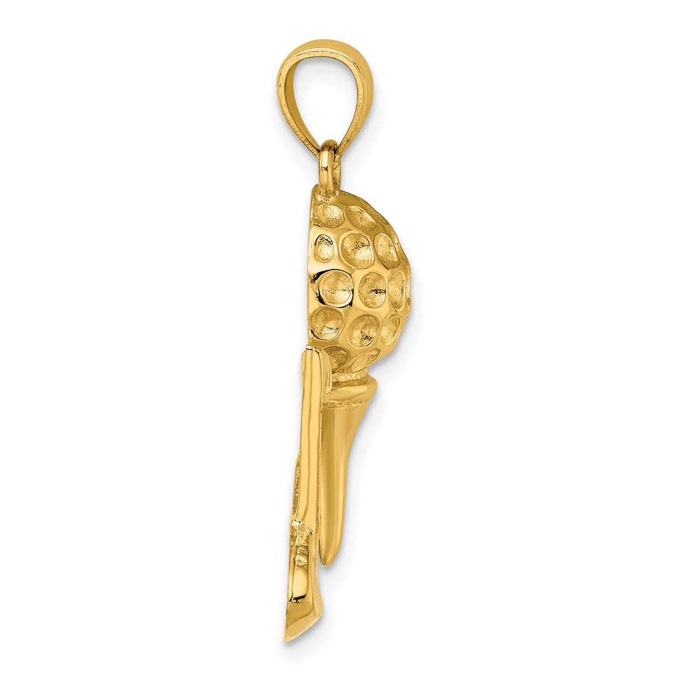Gold Polished Golf Pendants