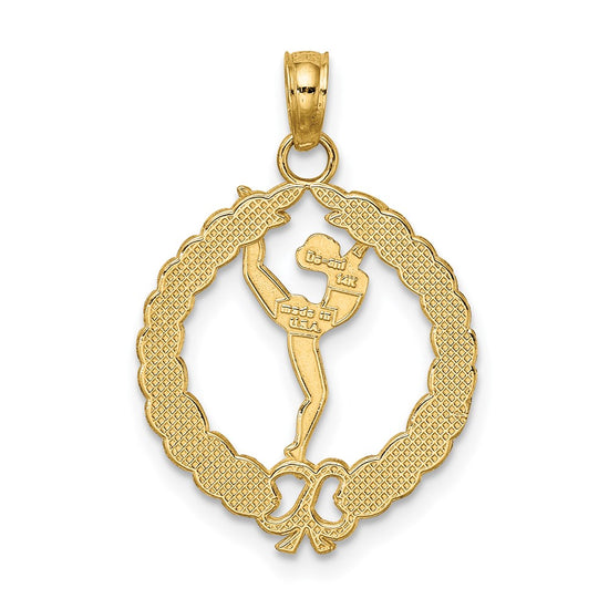 Gold Polished Gymnastics Pendants