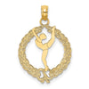Gold Polished Gymnastics Pendants