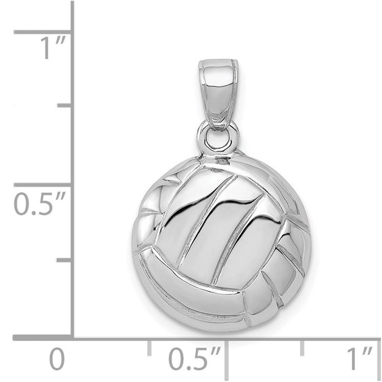 Gold Polished Volleyball Pendants
