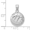 Gold Polished Volleyball Pendants