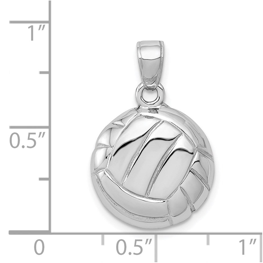 Gold Polished Volleyball Pendants