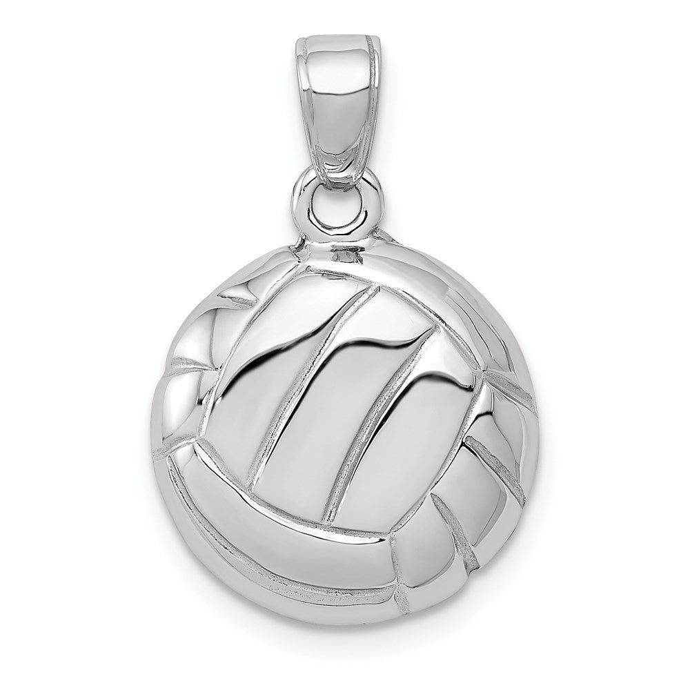 Gold Polished Volleyball Pendants