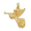 14k Angel with Trumpet Charm