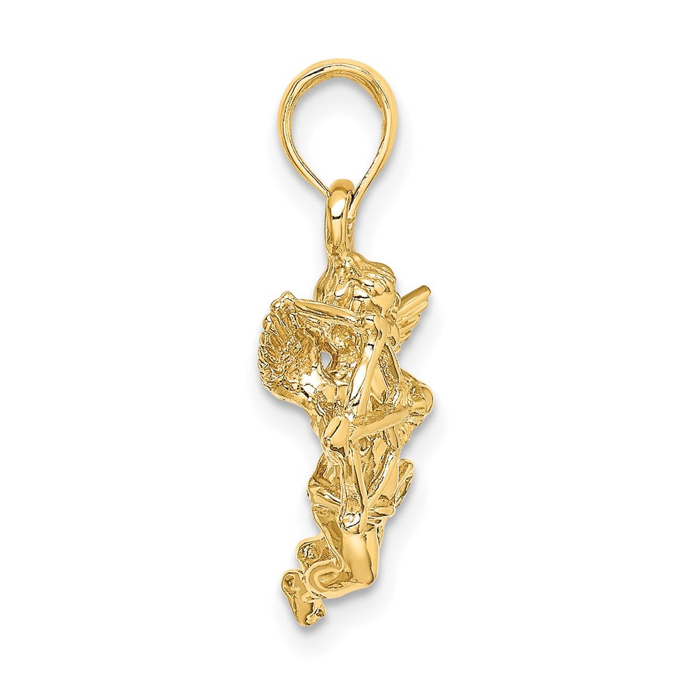14k Cupid with Bow and Arrow Charm