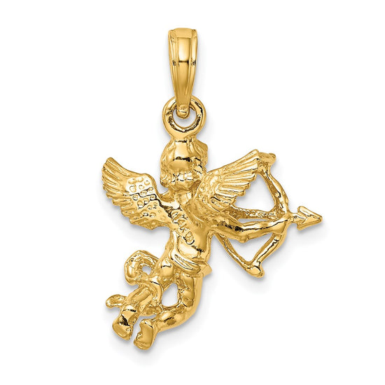 14k Cupid with Bow and Arrow Charm