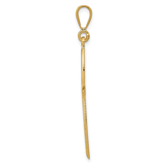 14k Passion Cross Pendant