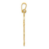 14k Polished Loop Cross Pendant