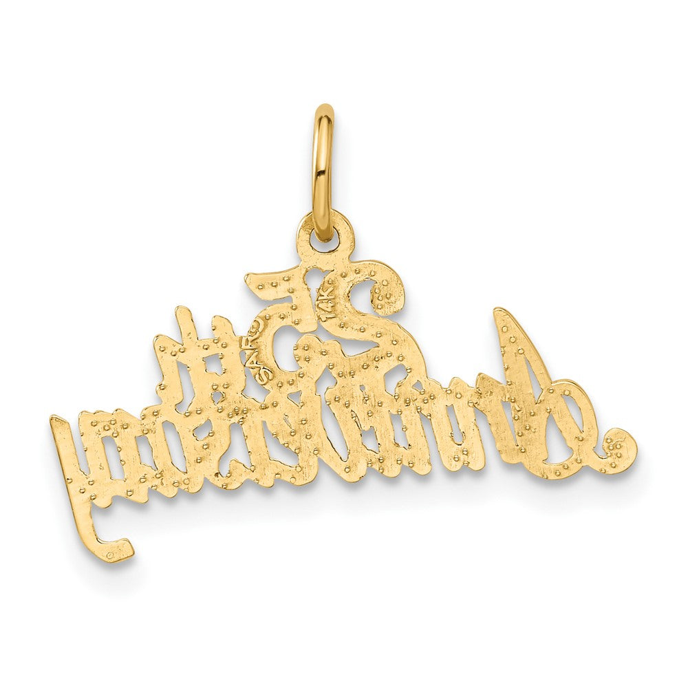 Gold 25th ANNIVERSARY Charm