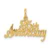 Gold 25th ANNIVERSARY Charm