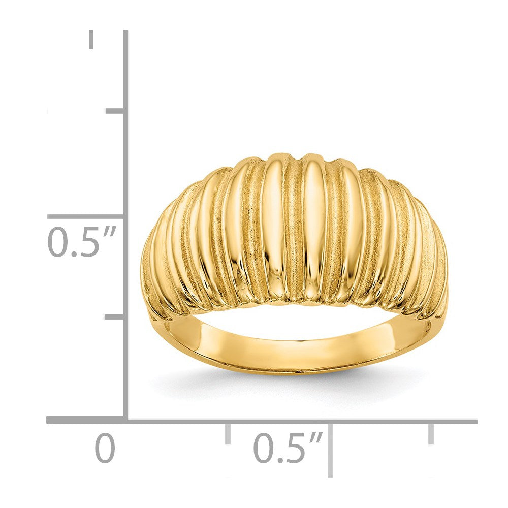 Gold Polished Classic Rings