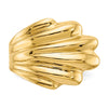 14k High Polished Wave Dome Ring