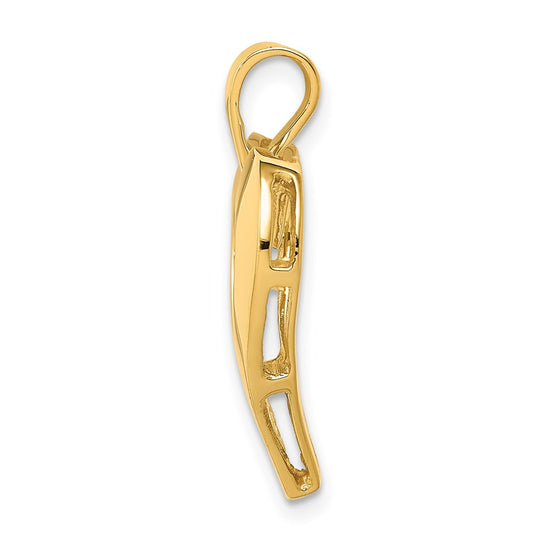 14K Polished Heart Pendant