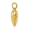 Gold 3D Heart Pendant