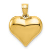 Gold 3D Heart Pendant