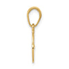 14K Polished Key and Lock Charm