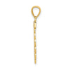 14k with White Rhodium Filigree SWEET 16 Pendant