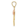 14k Yellow and Rose Gold #1 MADRE Pendant