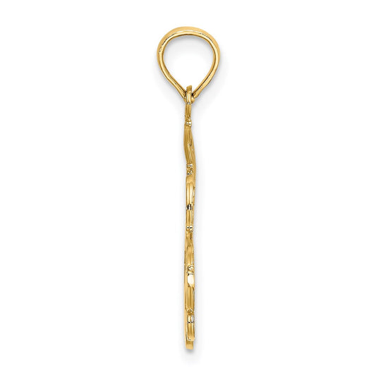 14k I LOVE YOU MOM Charm