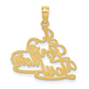14k I LOVE YOU MOM Charm