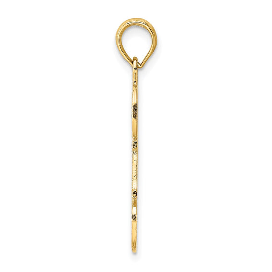 14k #1 DAD Cut-out Charm
