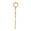 14k #1 DAD Cut-out Charm