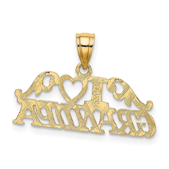 14k I HEART GRANDPA Charm