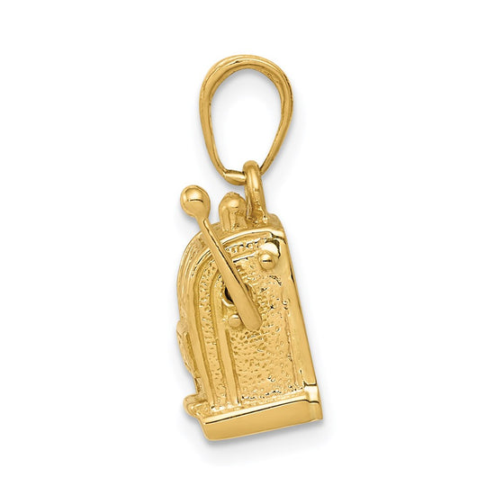 Gold Polished Slot Machine Pendants