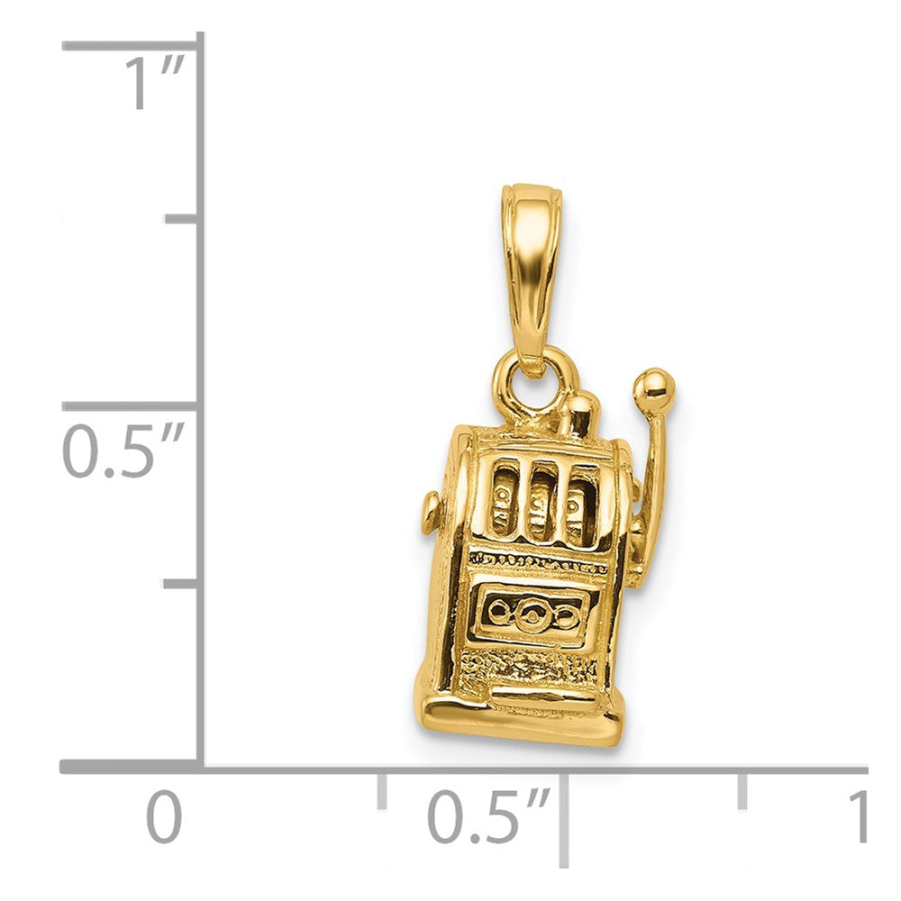Gold Polished Slot Machine Pendants