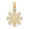 Gold Polished Snowflake Pendants