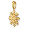 Gold Polished Snowflake Pendants