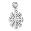 Gold Polished Snowflake Pendants