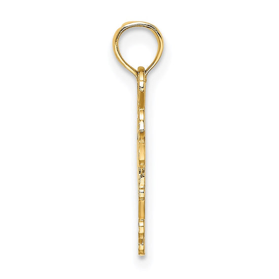 14k NEW YORK in Apple Cut-out Charm